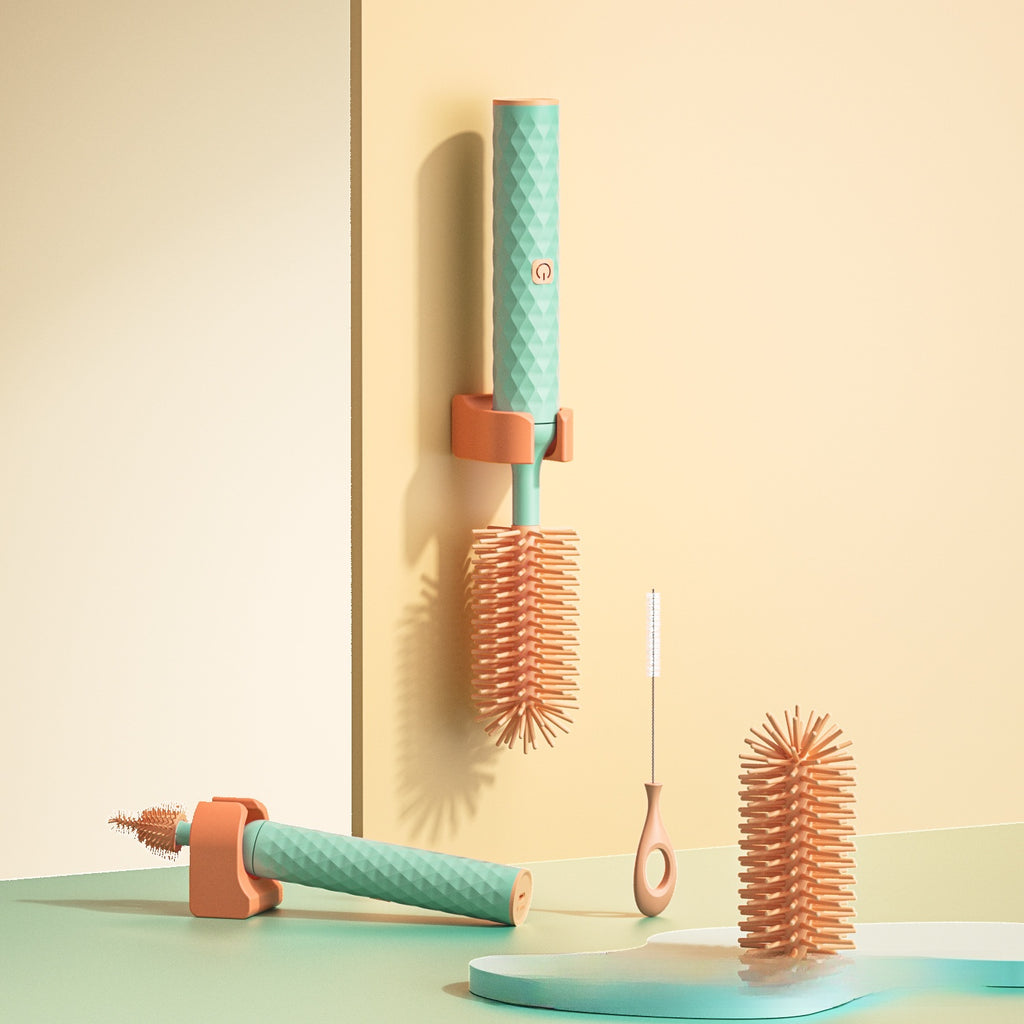 Electric Cleaning Brush with Rotating Head