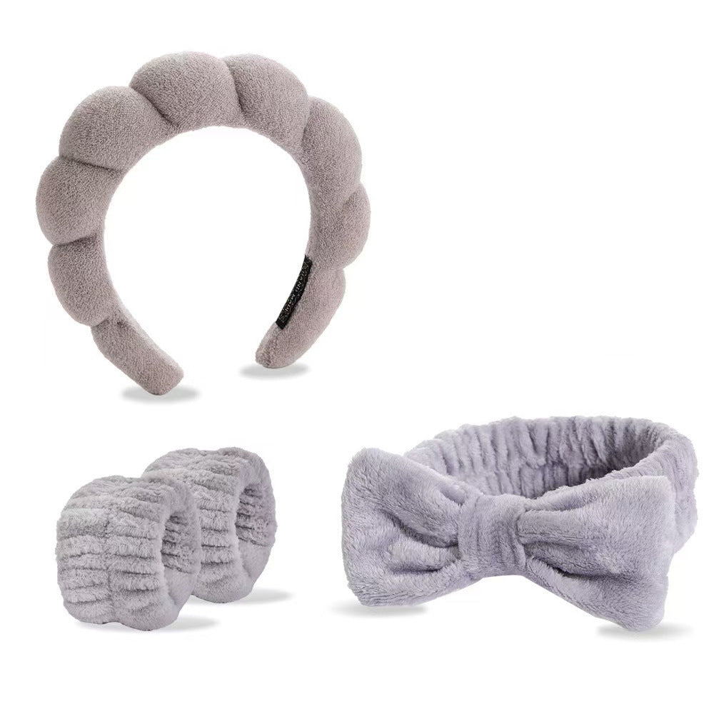 Lady's velvet sponge hairband teemdrop