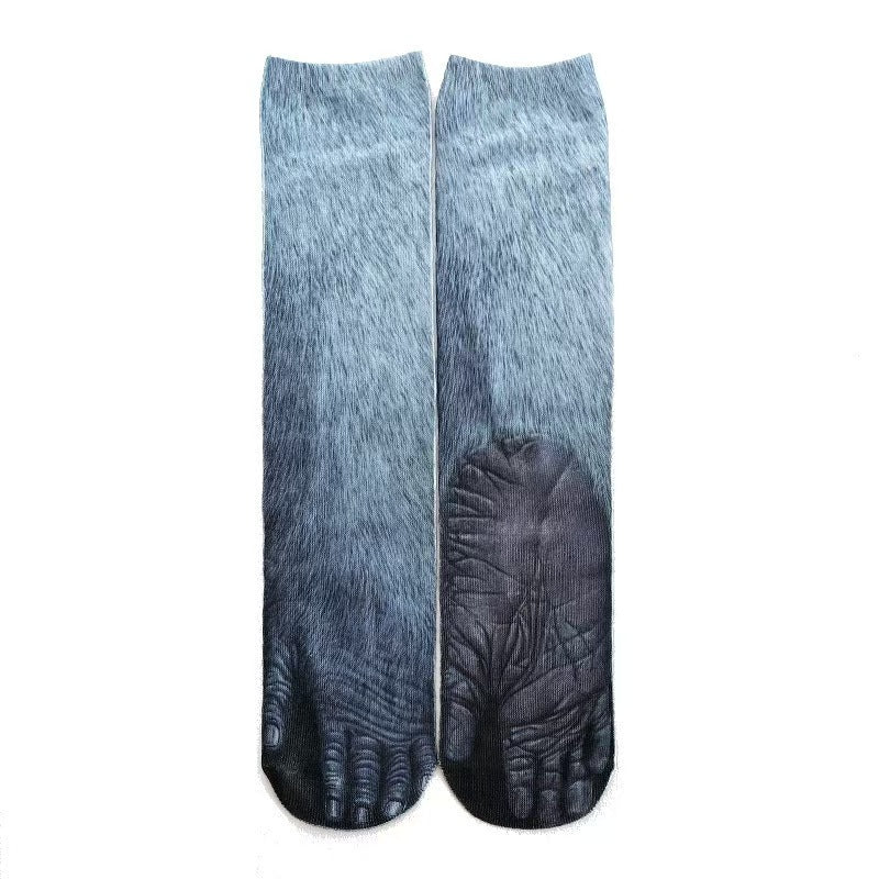 Animal Paw Print Novelty Socks