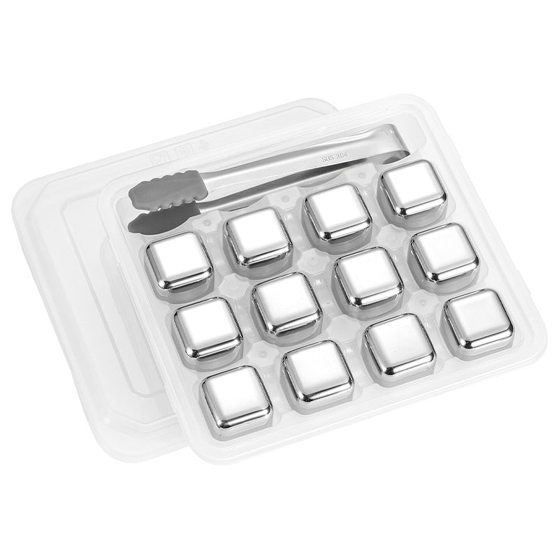 Reusable Stainless Steel Ice Cubes for Drinks