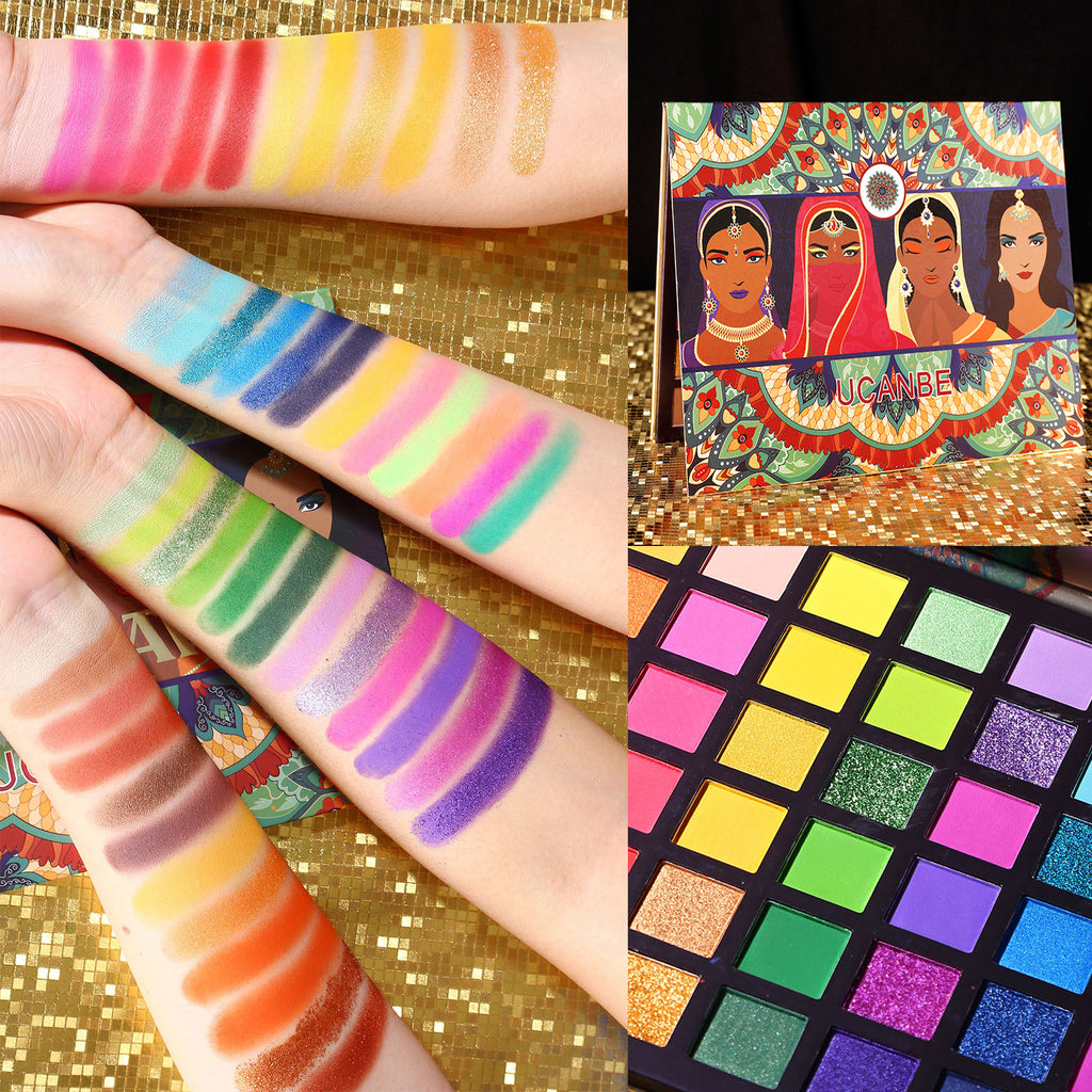 48-color soft-gloss matte eyeshadow palette teemdrop