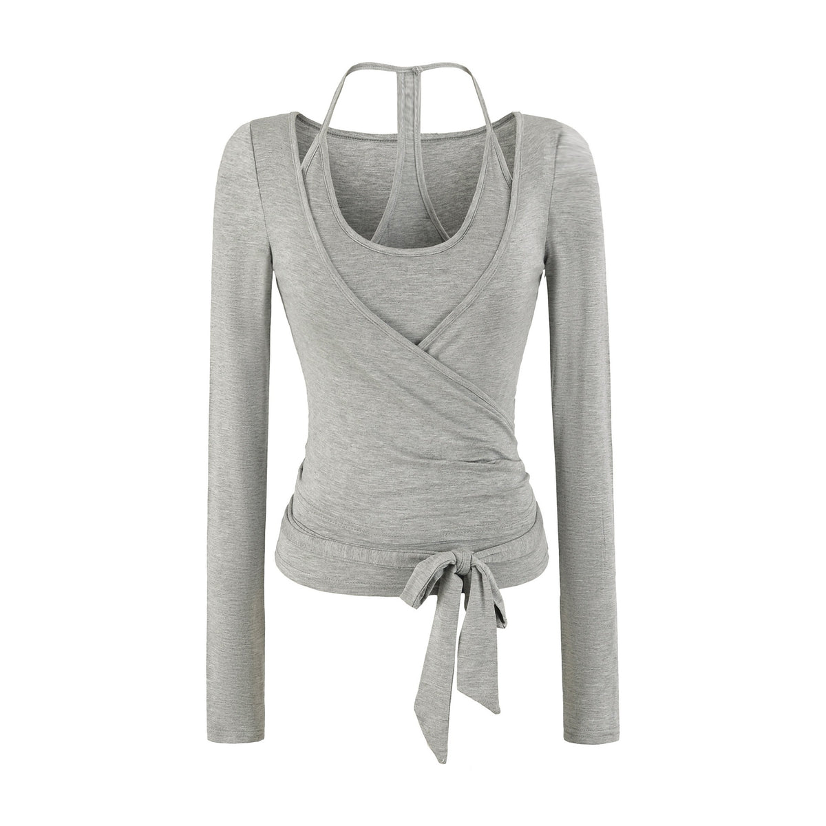 Crossover strap cardigan teemdrop