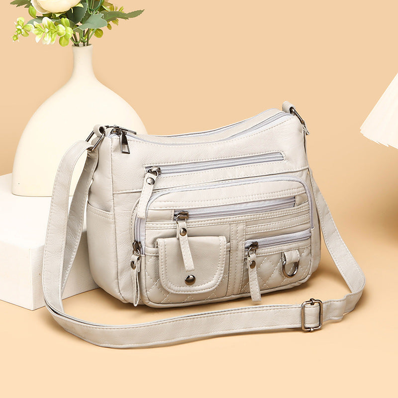 Soft PU Leather Casual Women's Single Shoulder Bag teemdrop