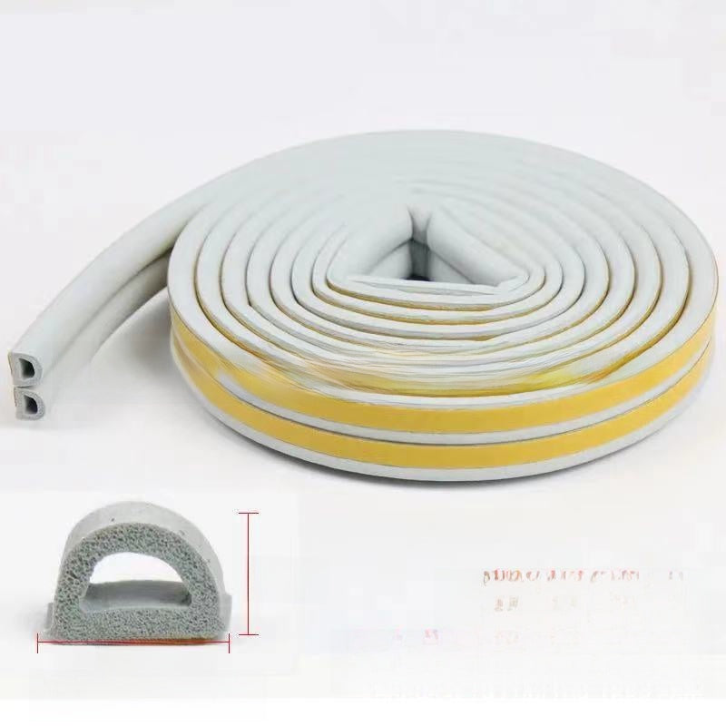 EPDM Foam Rubber Self-Adhesive Sealing Strip for Doors and Windows 6m Roll teemdrop