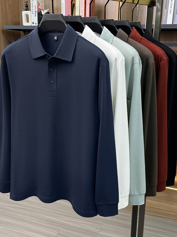 Mens Long Sleeve Polo Shirt