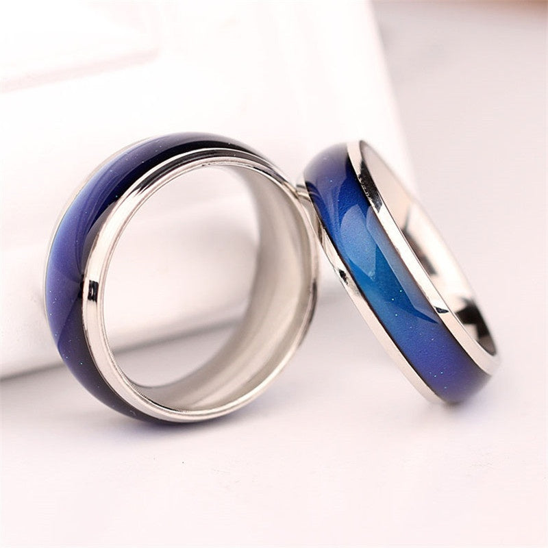 Mood-sensitive temperature-changing ring