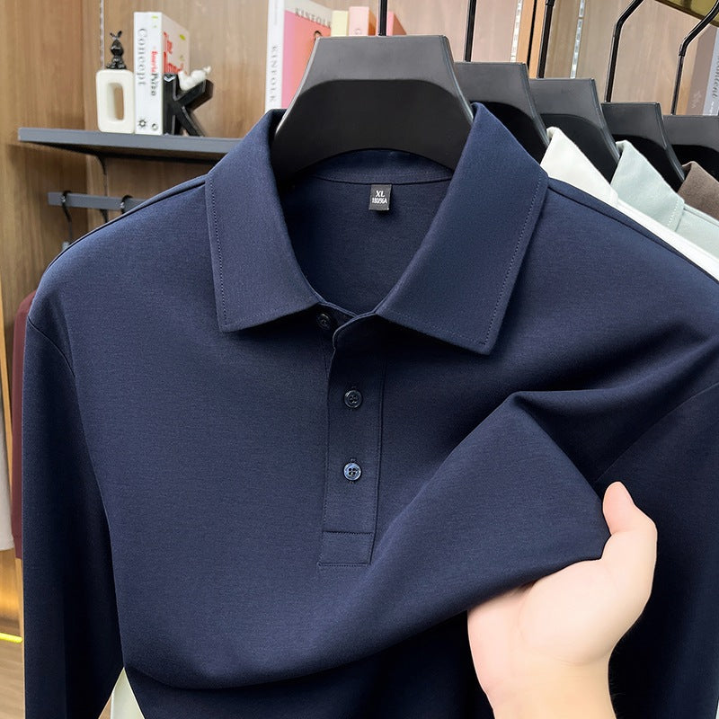 Mens Long Sleeve Polo Shirt