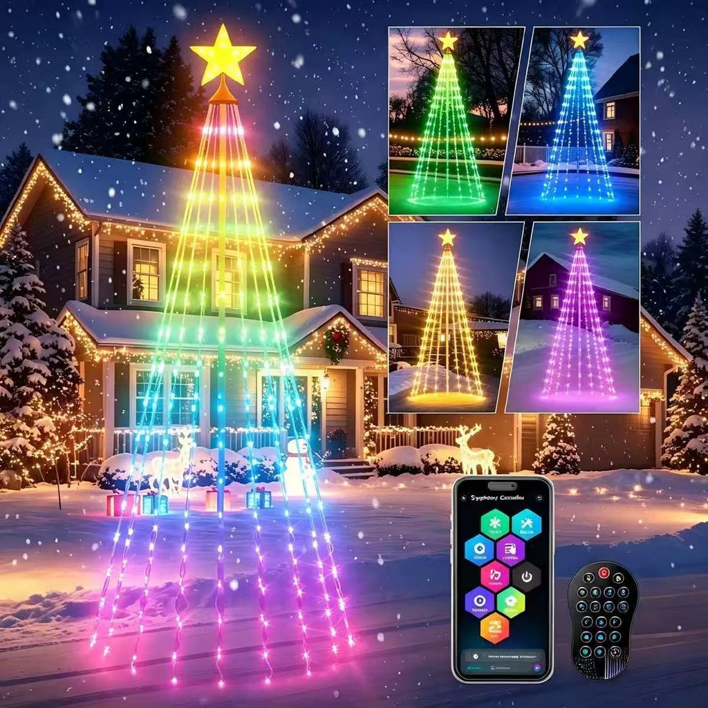 Christmas tree-shaped lights