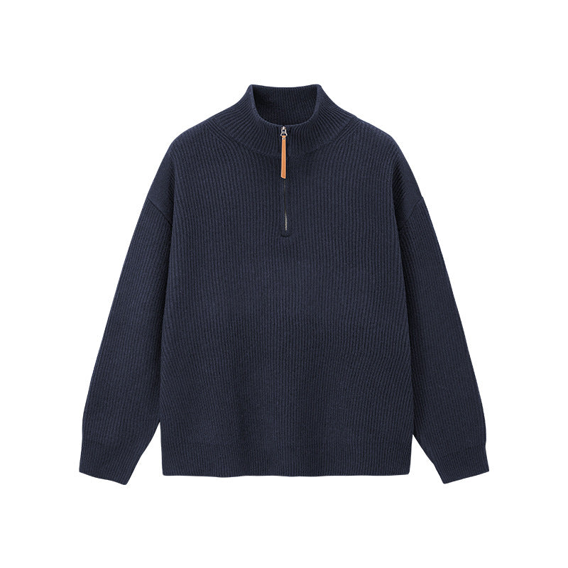 Half-zip turtleneck sweater teemdrop