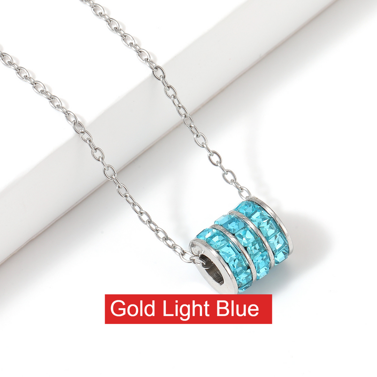 Birthstone Stainless Steel Adjustable Necklace