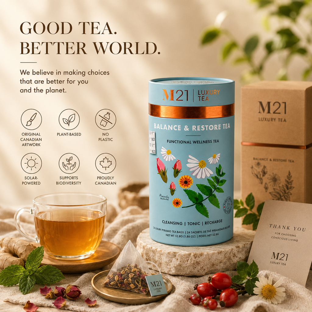 Balance & Restore Luxury Herbal Tea | Organic | 24ct DC-Tega Tea