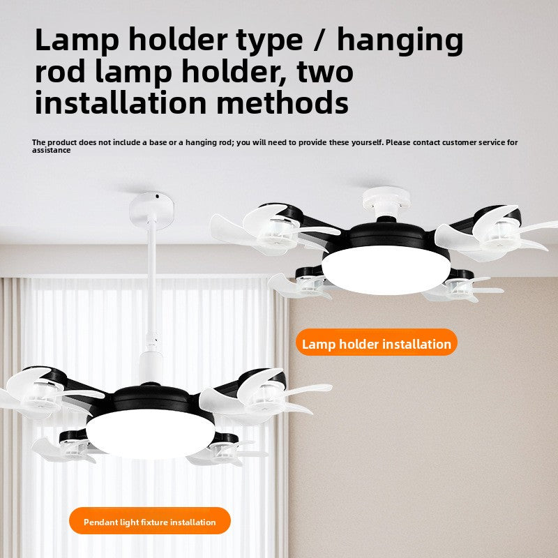 Remote Control Ceiling Fan Light with LED