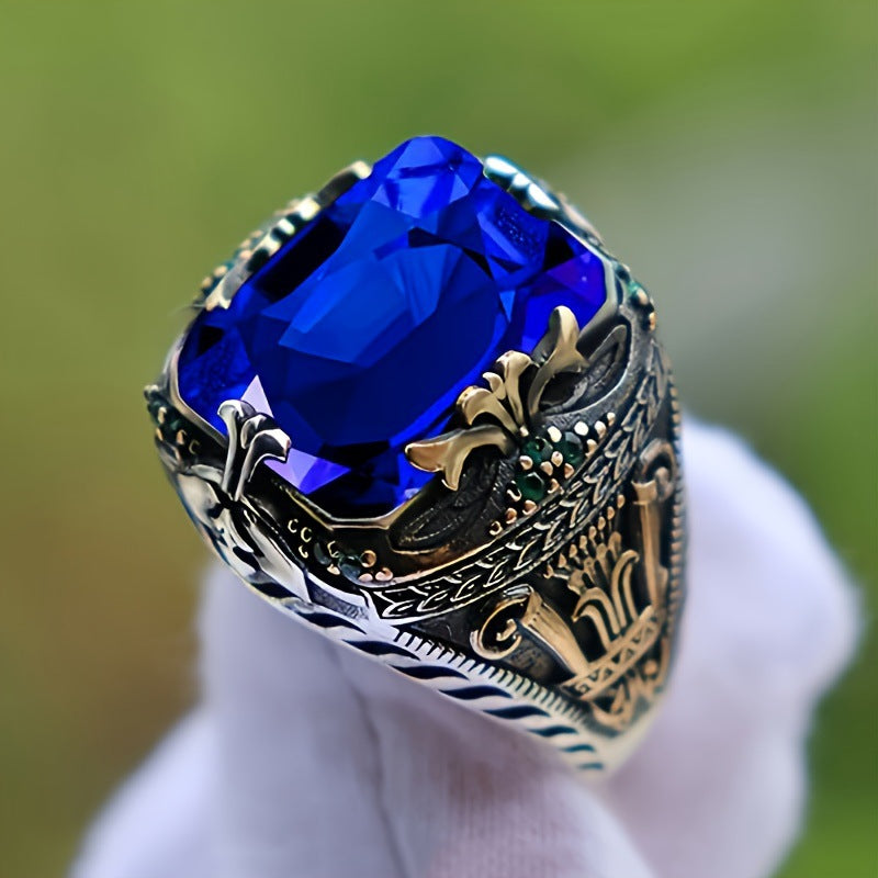 Luxury Gemstone Alloy Ring