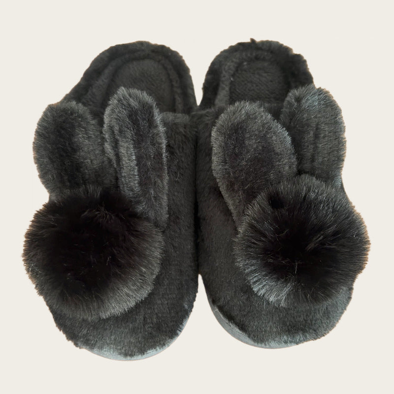 Womens Winter Plush Slippers Non-Slip Indoor Outdoor