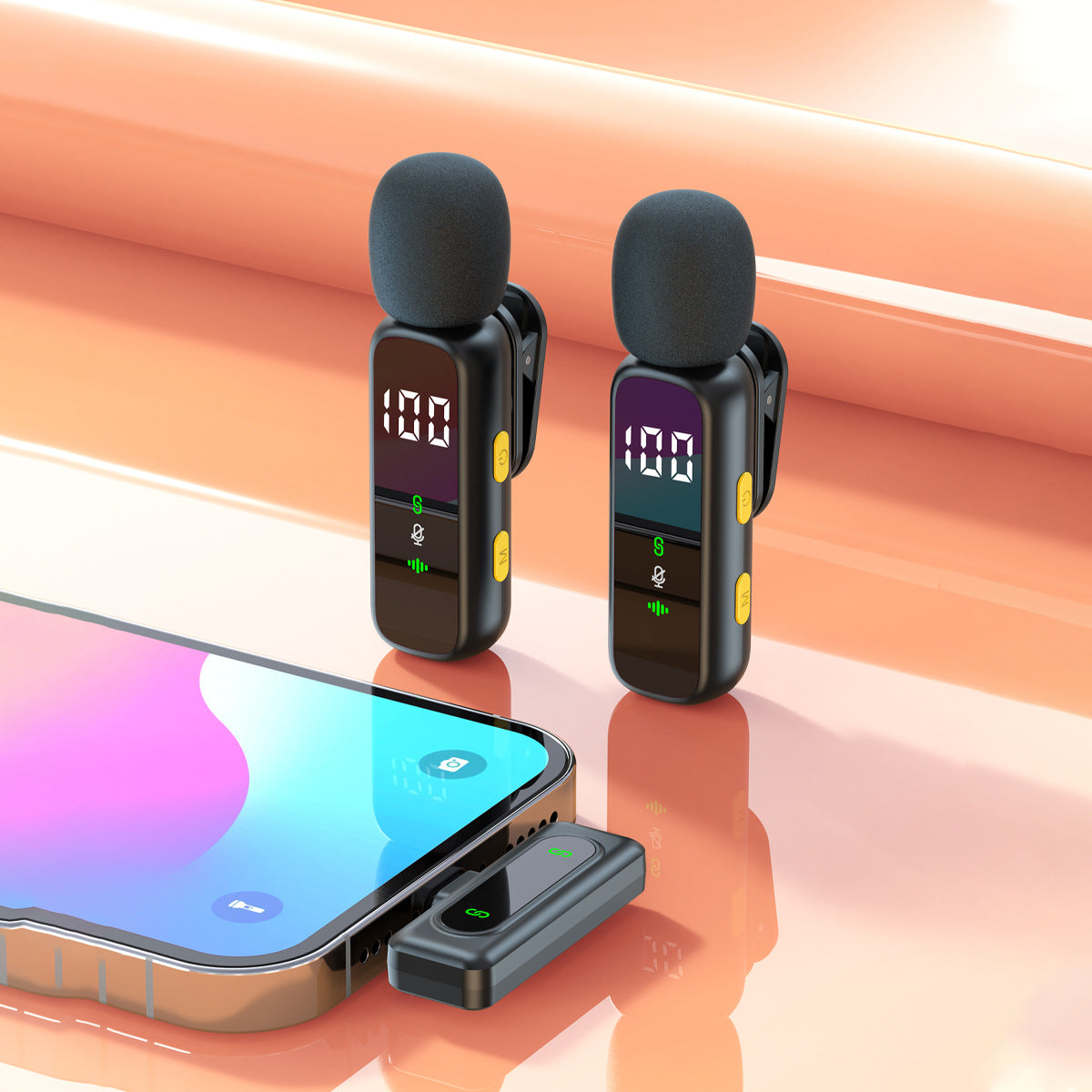 Wireless lapel microphone