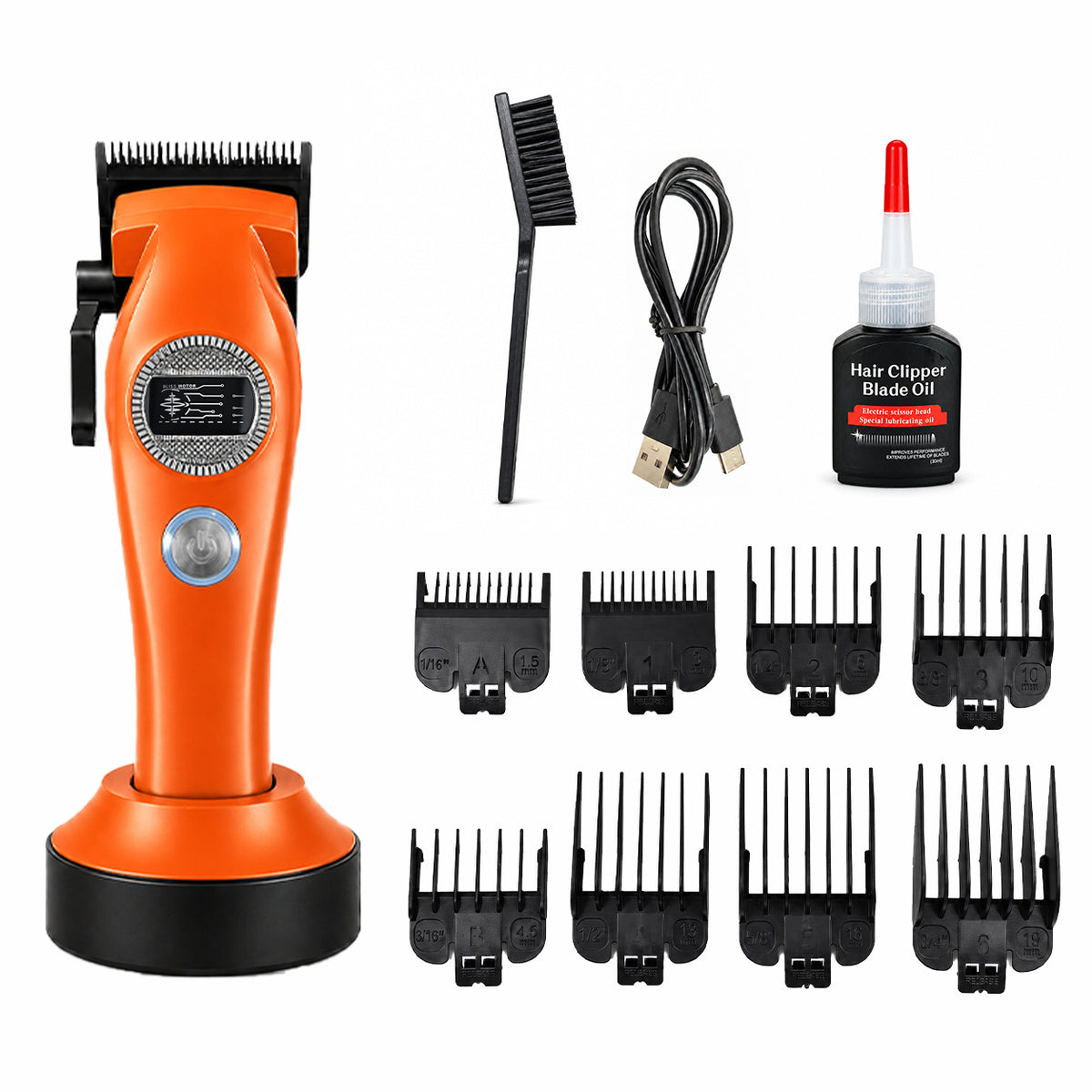High-Speed Brushless Cordless Hair Clipper with DLC Ceramic Blade and Long Battery Life teemdrop