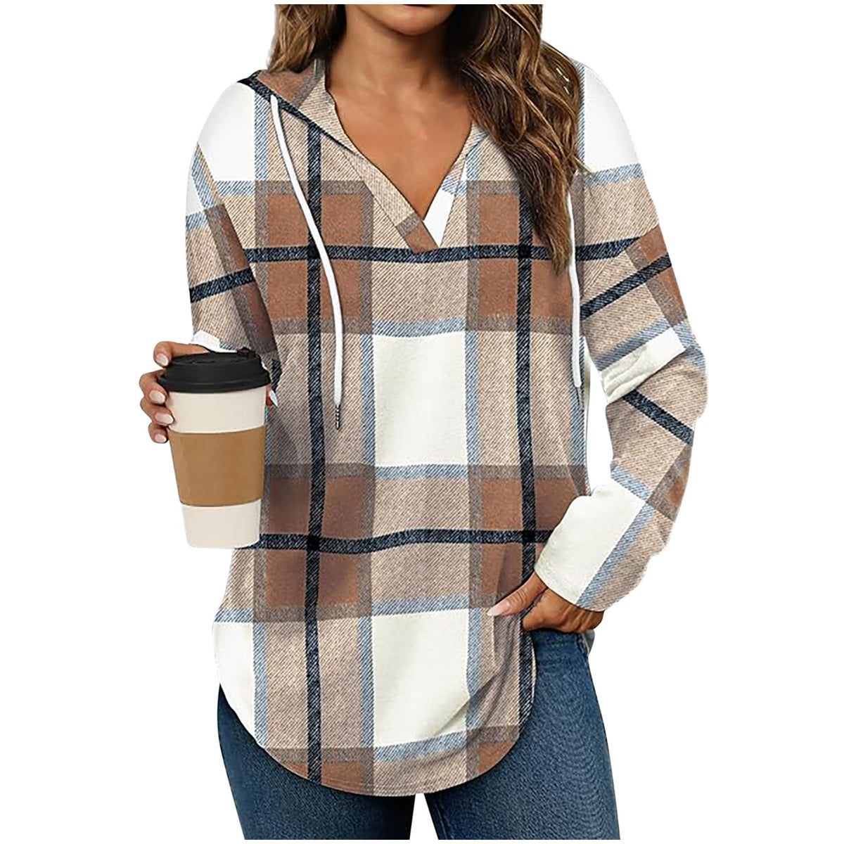Winter and autumn hooded pullover sweater