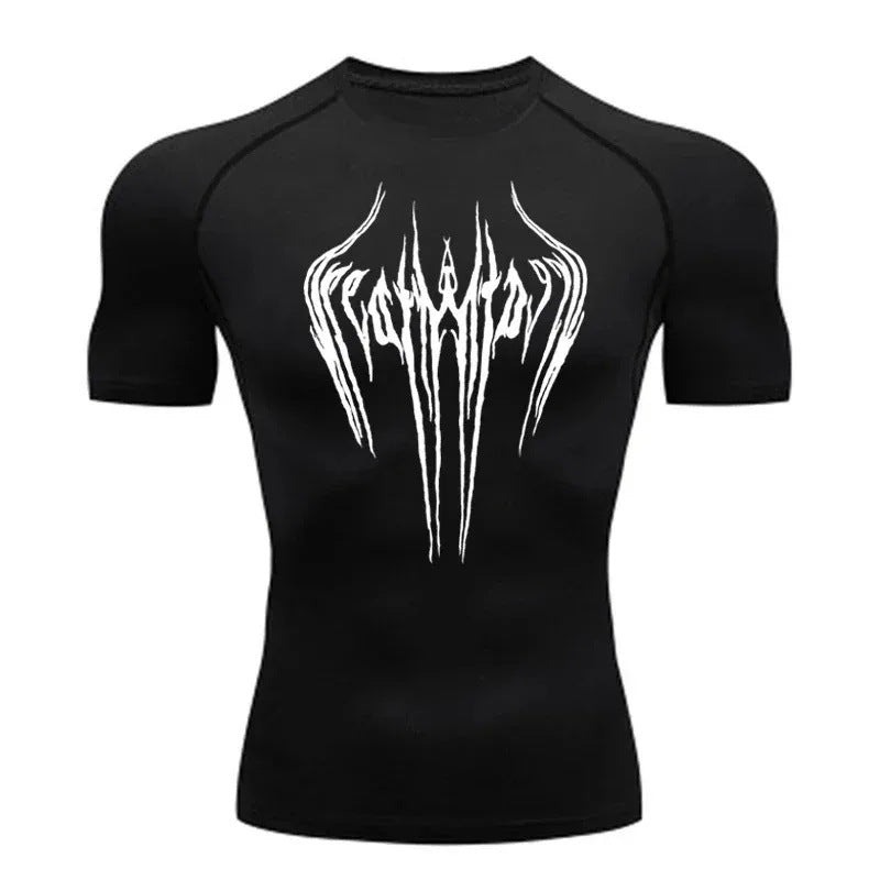Mens Milk Silk Compression Fitness T-Shirt