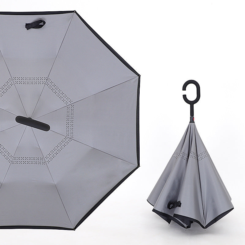 Reverse double-layer umbrella
