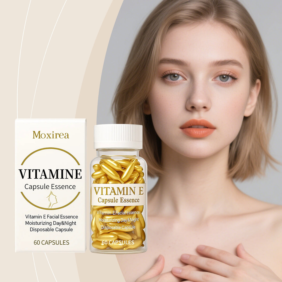 Vitamin E Essence Lightweight Skin Feeling Moisturizing and Hydrating teemdrop