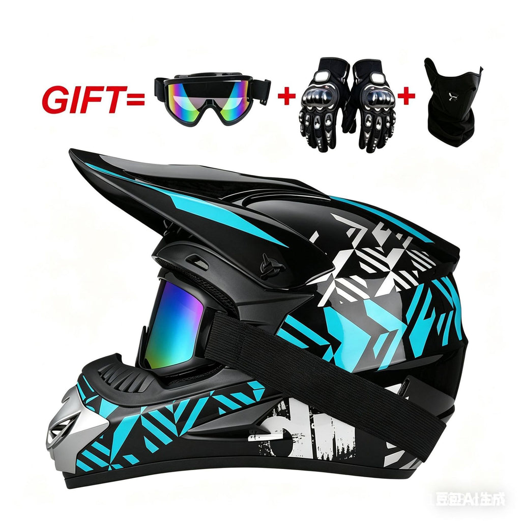 Motorcycle helmet teemdrop