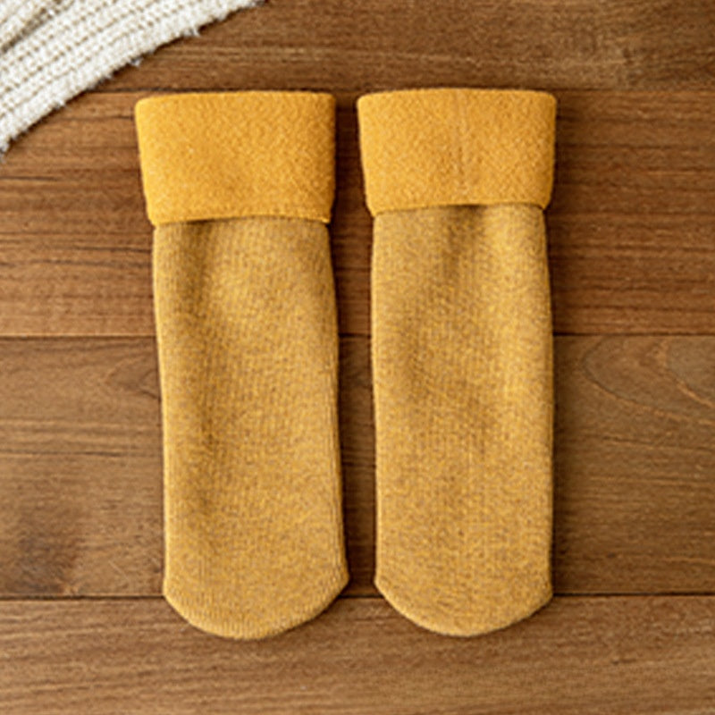 Fleece-Lined Thermal Winter Socks for Women