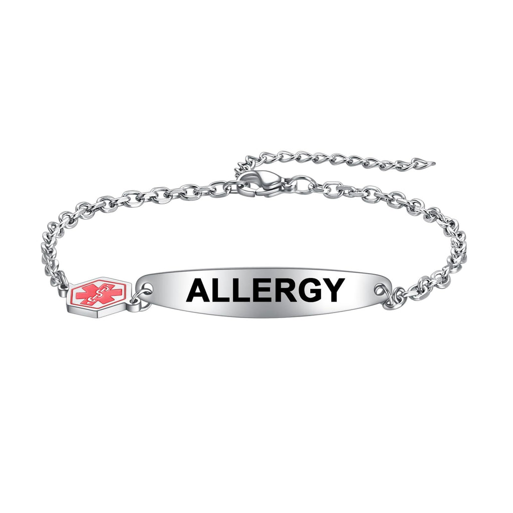 Stainless Steel Medical Identification Bracelet