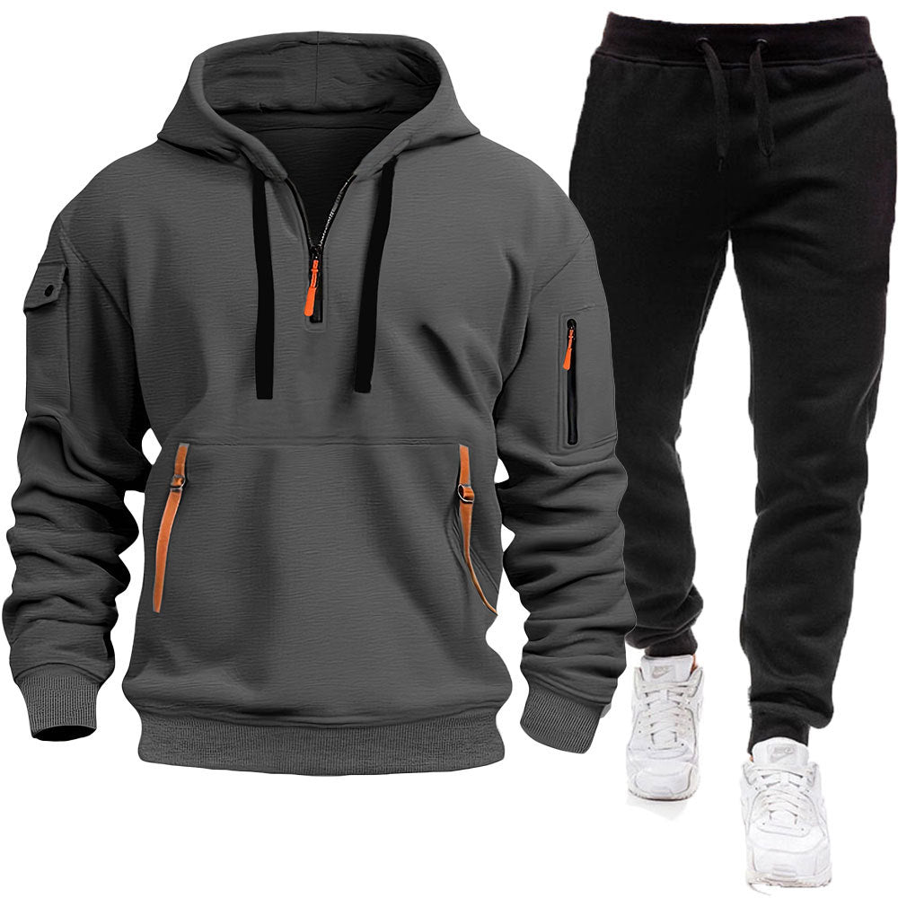 Men's hoodie with a hood teemdrop