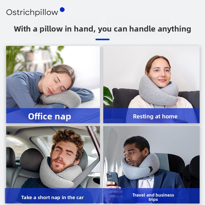Memory Foam U-Shaped Travel Pillow teemdrop
