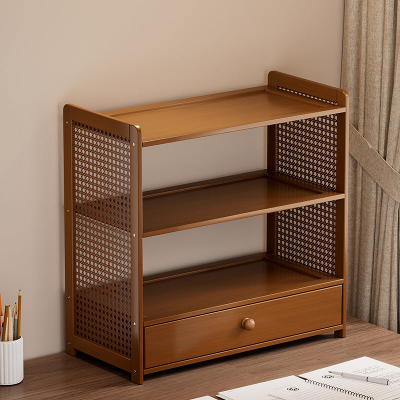 Minimalist Bamboo Multi-Layer Desktop Organizer Shelf teemdrop