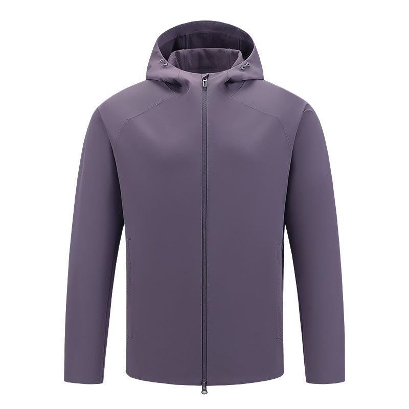 Synthetic fiber hiking jacket teemdrop