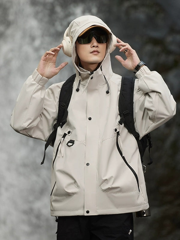 Unisex Windproof Polyester Jacket teemdrop