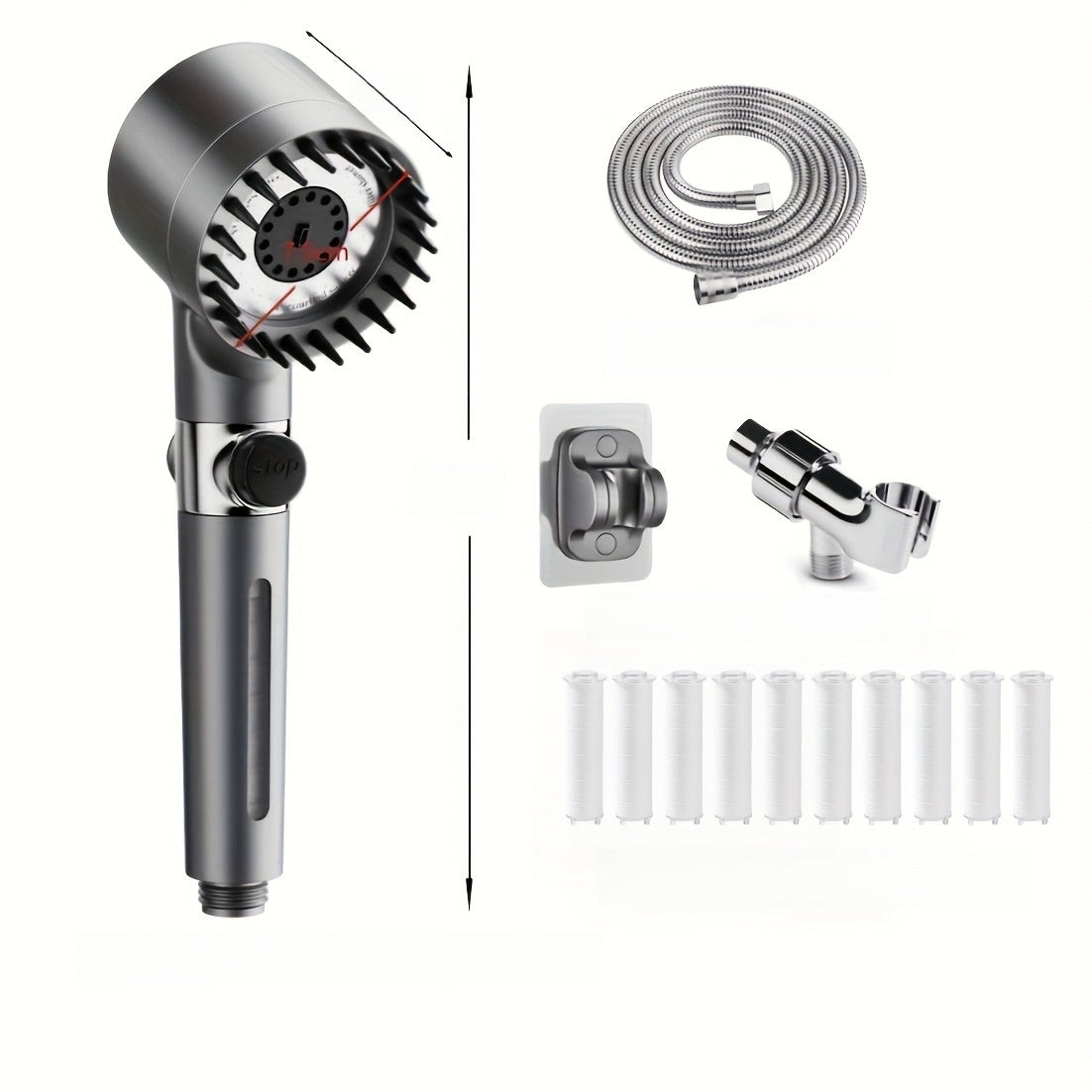 Pressurized showerhead