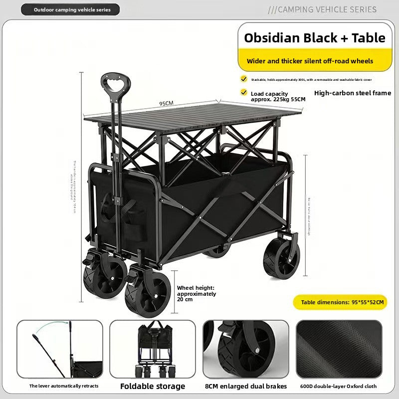Outdoor folding trolley teemdrop