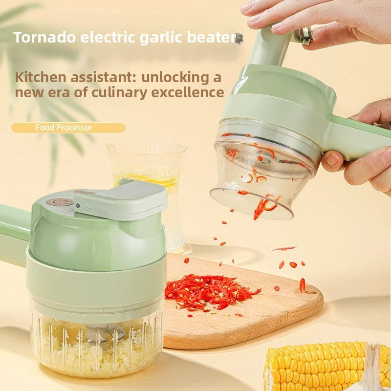 Multifunctional handheld electric vegetable cutter