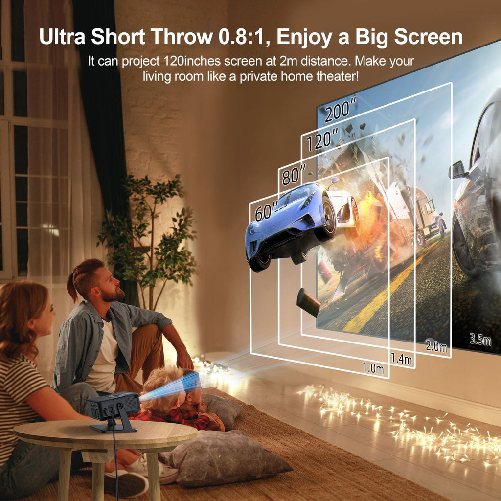 Ultra-high-definition 4K home wireless screen projection portable mini projector