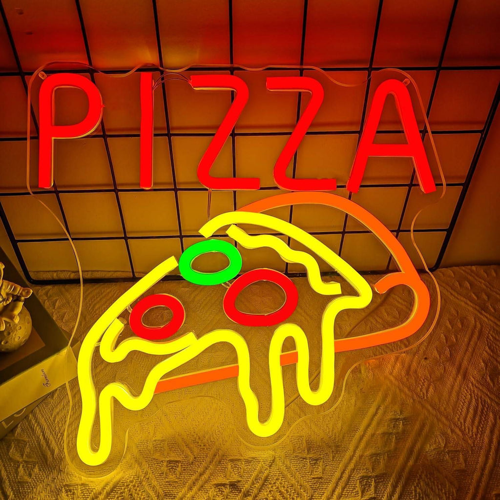 LED Neon Light Hamburger Fries Sushi Shape Sign for Home Bar Decoration