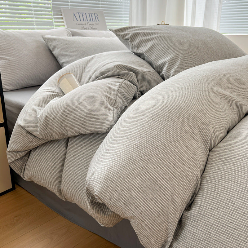 Simple Stripes Washed Cotton Bed Set
