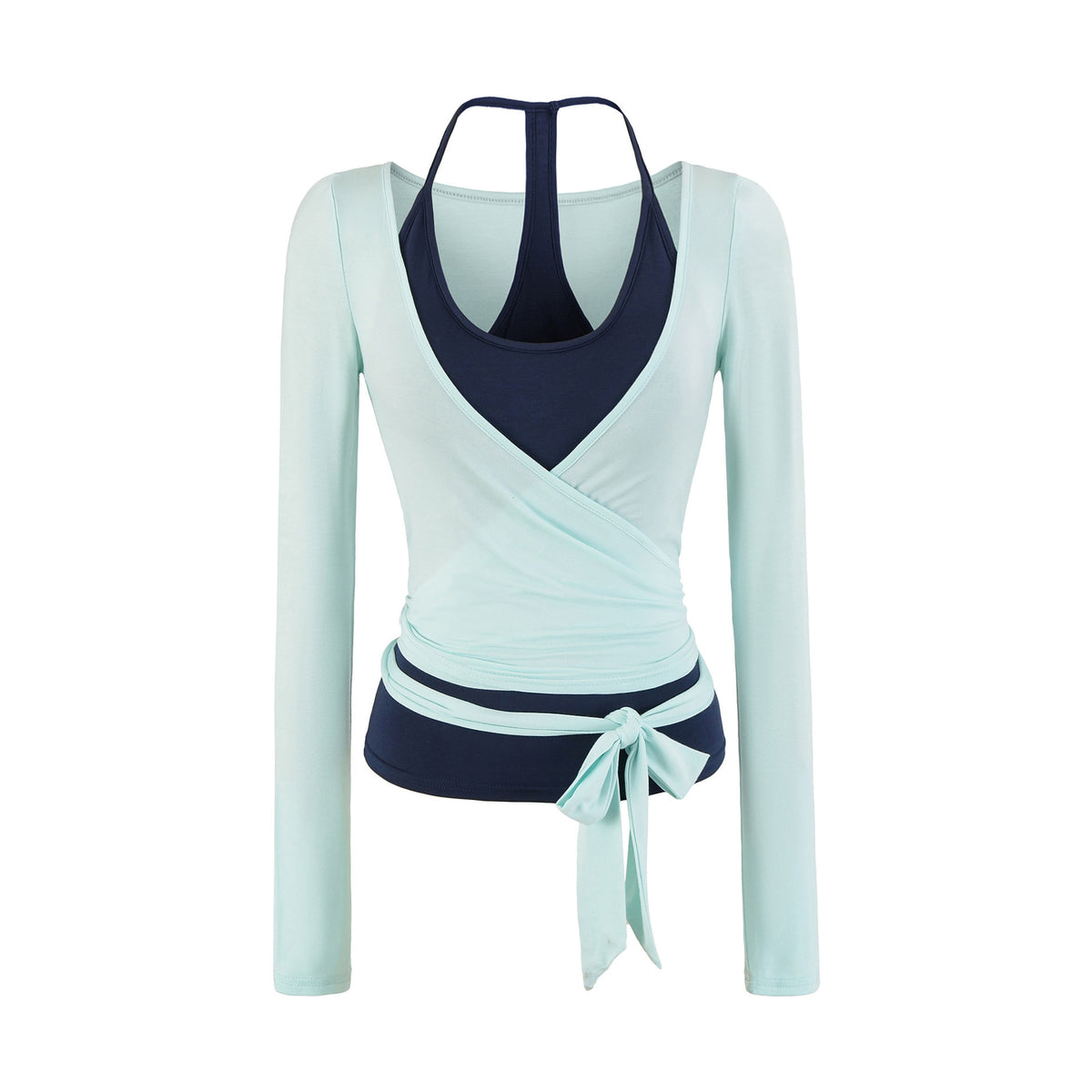 Crossover strap cardigan teemdrop