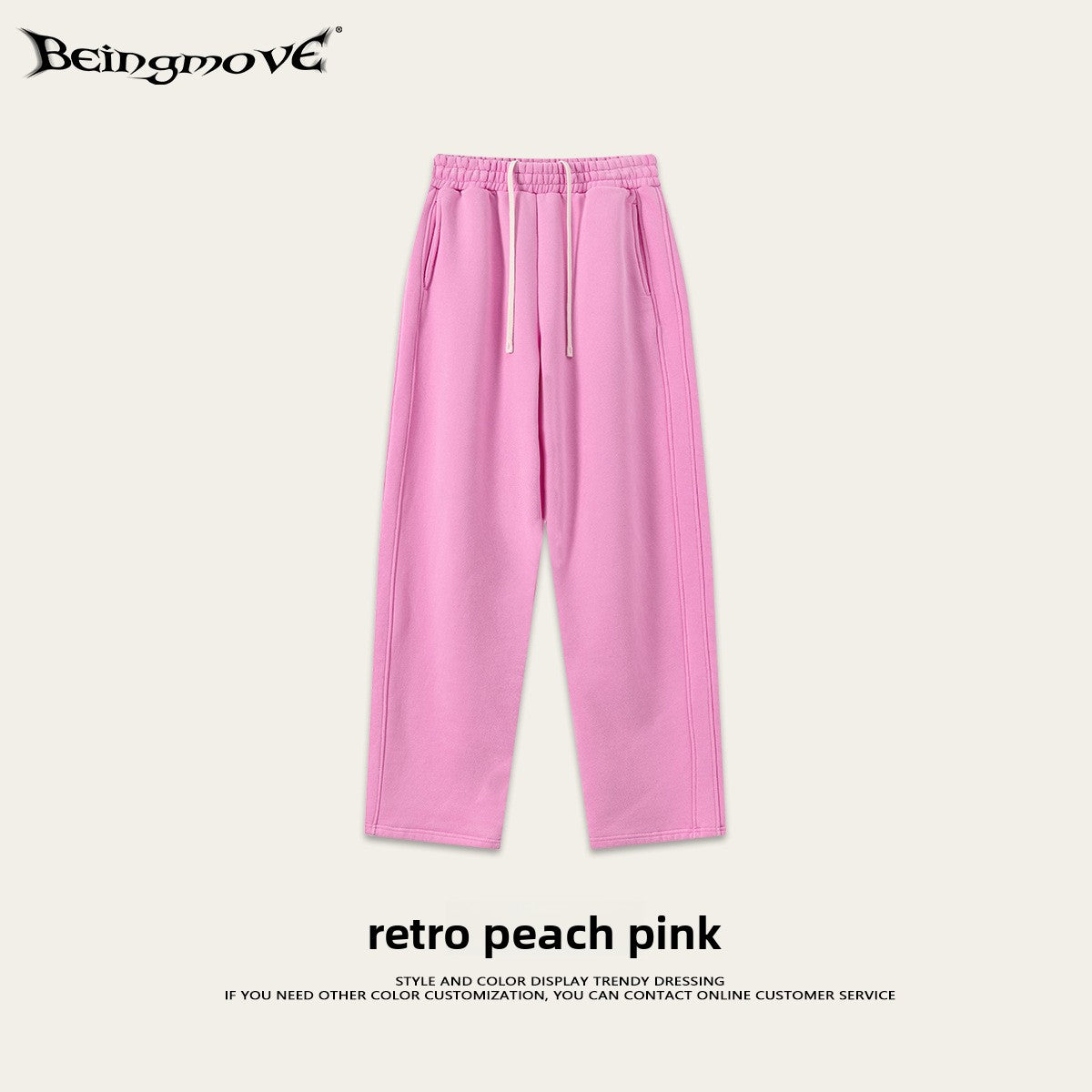 Retro Washed 400g Fleece Lined Curved Cut Straight Leg Sweatpants for Men teemdrop