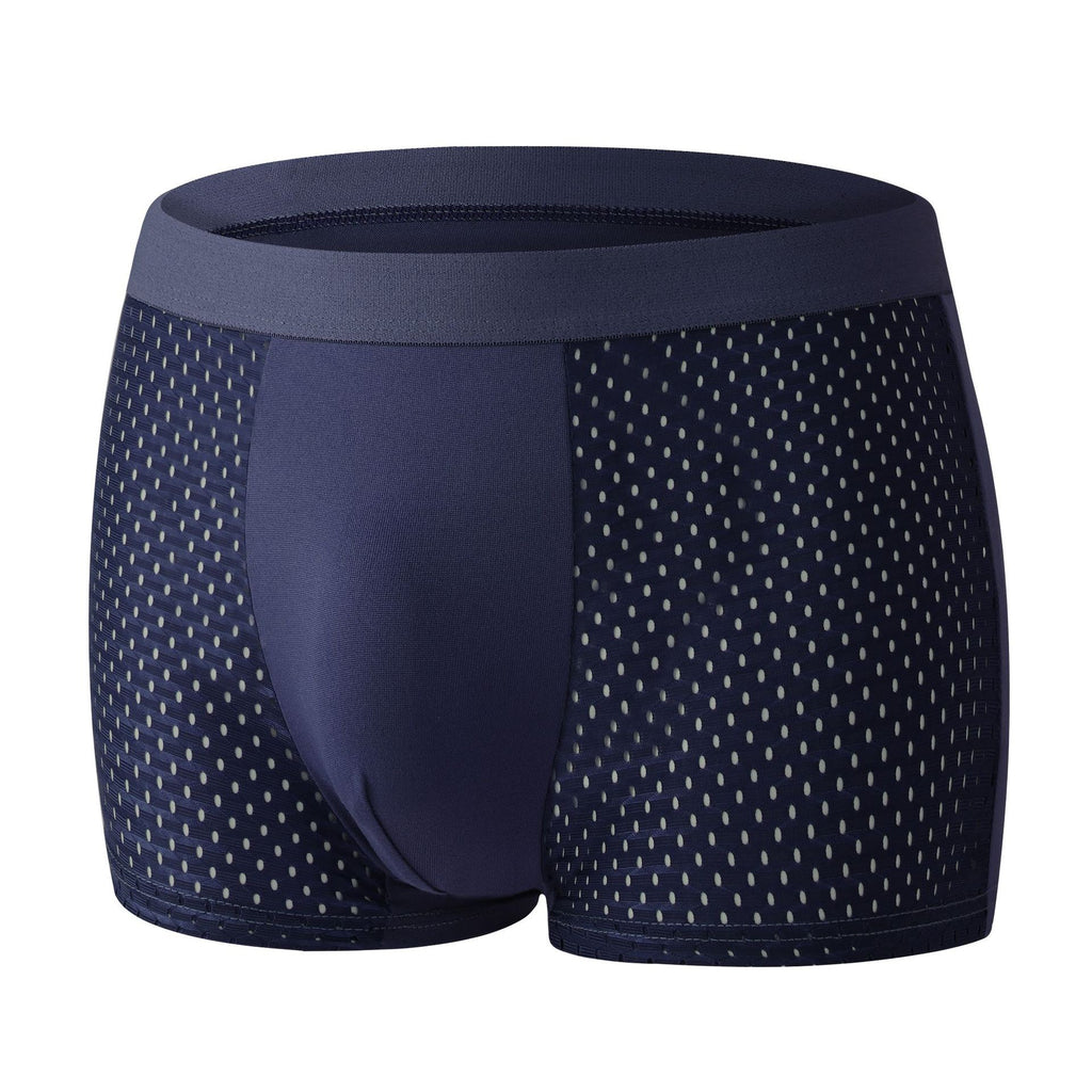 Men Ice Silk Boxer Briefs Breathable Cooling Thin Underwear teemdrop
