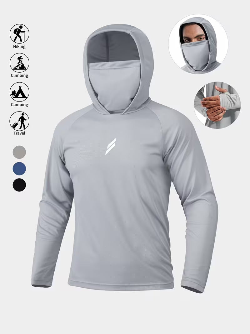 Men's UV-protective quick-drying fishing sun protection jacket