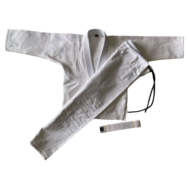 Brazilian Jiu-Jitsu Gi 100% Cotton BJJ Uniform Set with Belt for Competition and Training teemdrop