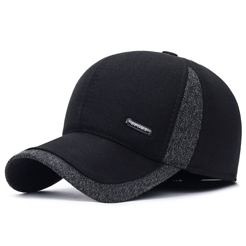 Men's winter and autumn ear-protection beanie hats teemdrop