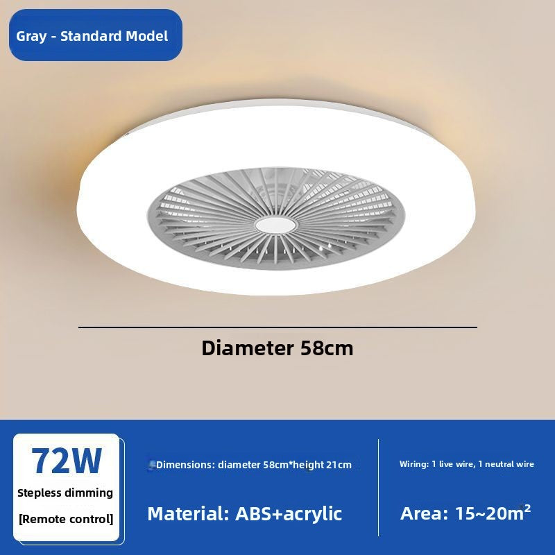 Fan lamp bedroom ceiling lamp modern simple household