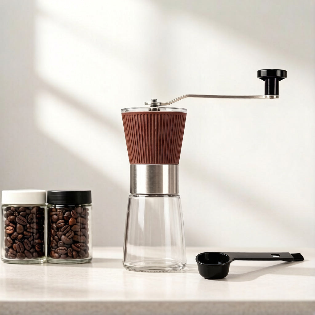 Manual Coffee Grinder Adjustable Hand Crank Mill