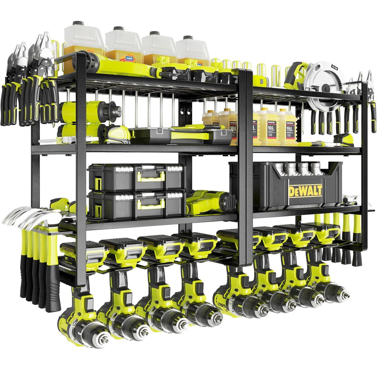 Wall Mounted Tool Storage Rack