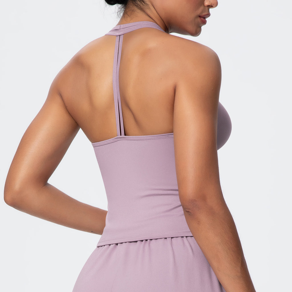 Ladies' stretchable breathable three-piece yoga set teemdrop