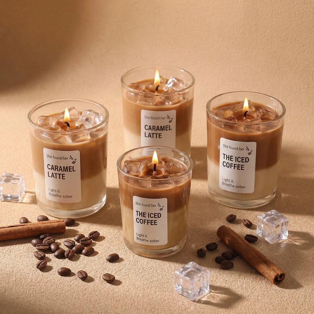Creative Matcha Cup-Shaped Jelly Wax Scented Candle