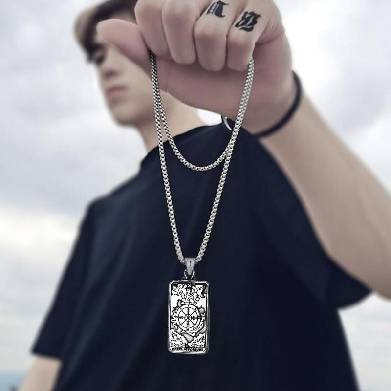 Tarot card necklace